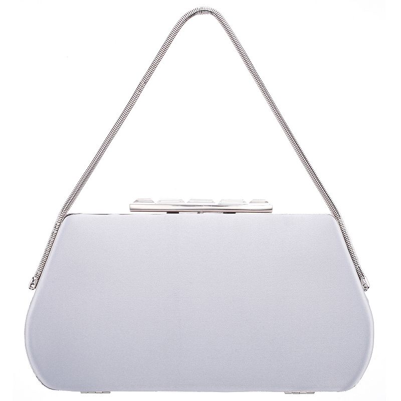 N by Nina M-Ina Elegant Evening Clutch Bag, Silver
