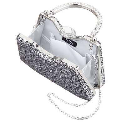 N by Nina M-Osca Evening Handbag with Rhinestone Handle