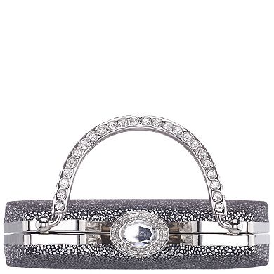 N by Nina M-Osca Evening Handbag with Rhinestone Handle