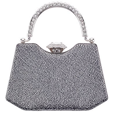 N by Nina M-Osca Evening Handbag with Rhinestone Handle