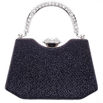 N by Nina M-Osca Evening Handbag with Rhinestone Handle