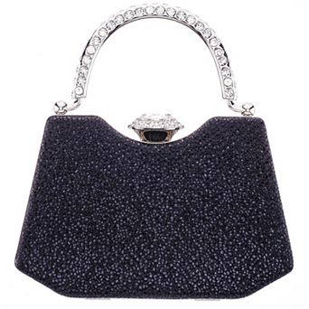 N by Nina M-Osca Evening Handbag with Rhinestone Handle