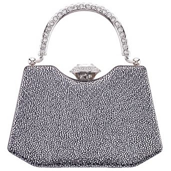 N by Nina M-Osca Evening Handbag with Rhinestone Handle