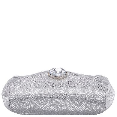 N by Nina M-Rebel Metallic Clutch Bag