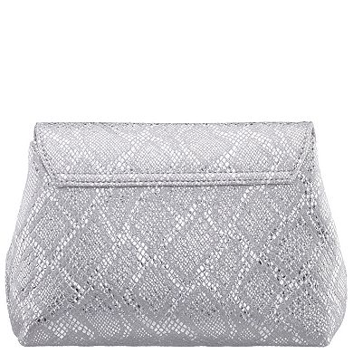 N by Nina M-Rebel Metallic Clutch Bag