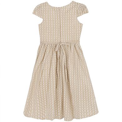 Girls 7-16 Rare Editions 2 pc Lurex Dress With Hi-Low Skirt, Cap Sleeves & Matching Purse