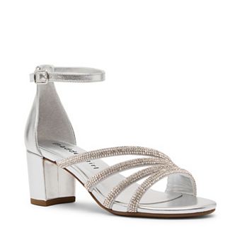 madden girl MSILKA' Girls Block Heel Ankle Strap Heels