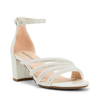 madden girl MSILKA' Girls Block Heel Ankle Strap Heels