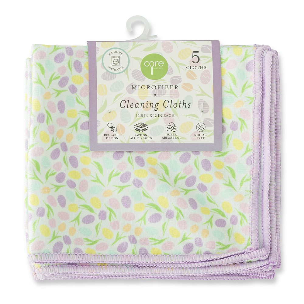 Core Kitchen 5-Pack Microfiber Cleaning Cloths