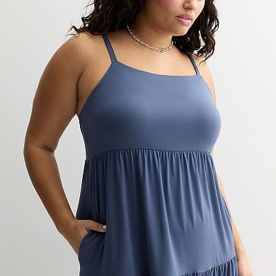 Plus Size Juniors' SO® Tiered Maxi Dress