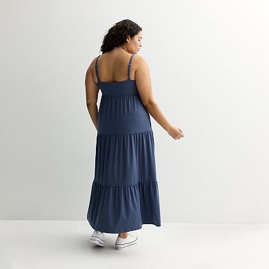 Plus Size Juniors' SO® Tiered Maxi Dress