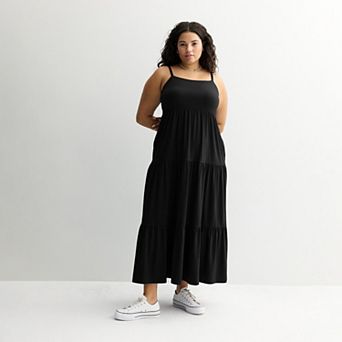 Plus Size Juniors' SO® Tiered Maxi Dress