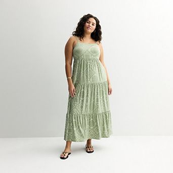 Plus Size Juniors' SO® Tiered Maxi Dress