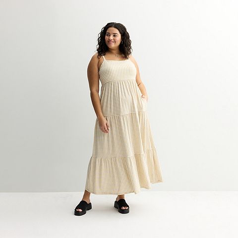Женские платья Juniors' SO Plus Size Juniors' SO® Tiered Maxi Dress