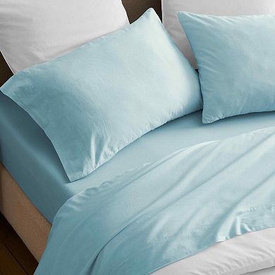 SUPERIOR Carmen Cotton Solid Deep Pocket Sheet Set & Pillowcases Set