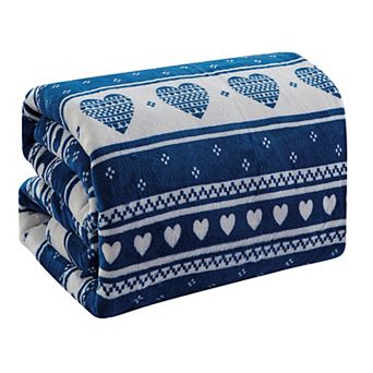 Heartfelt Valentine Micro Plush Microfiber Blanket for Romantic Comfort