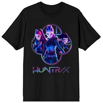 Juniors' KPop Demon Hunters Huntrix Graphic Crew Neck Short Sleeve Tee