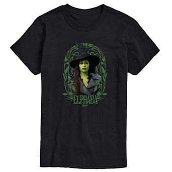 Big & Tall Wicked For Good Elphaba Frame Graphic Tee