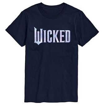 Big & Tall Wicked For Good Logo Butterfly Sparkle Graphic Tee
