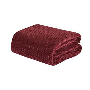 Chevron Plush 100% Polyester Blanket King Stylish Soft All Seasons