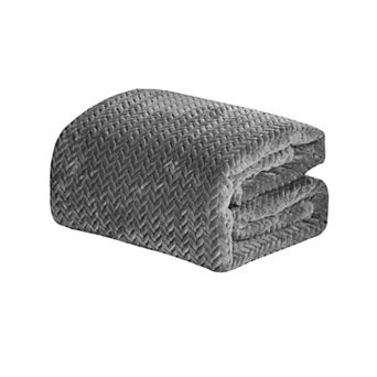 Chevron Plush 100% Polyester Blanket King Stylish Soft All Seasons