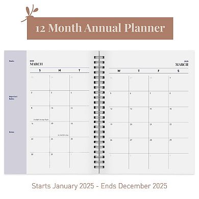 Rileys & Co 2025 Classic Planner Blue 6x8in Weekly