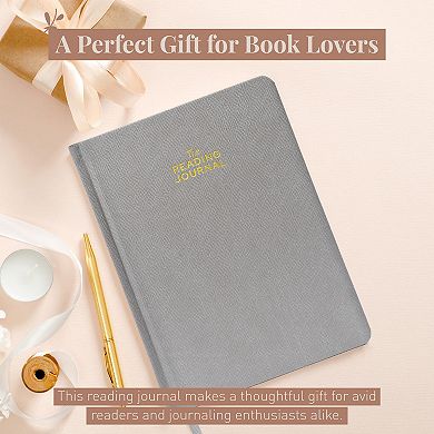 Rileys & Co Grey Reading Journal Review Log Tracker