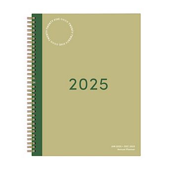 Rileys & Co 2025 Simple Planner Green 8.5x11 in Weekly