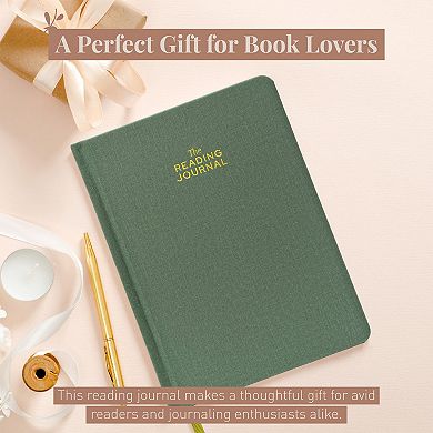 Rileys & Co Green Reading Journal Review Log Tracker