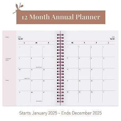 Rileys & Co 2025 Chunky Planner Pink 6x8in Weekly