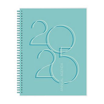 Rileys & Co 2025 Deco Planner Teal 8.5x11 in Weekly Monthly