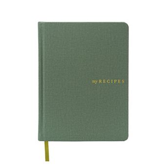 Rileys Recipe Book Green 8x6 in Binder Blank Recipes