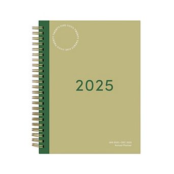 Rileys & Co 2025 Simple Planner Green 6x8 in Weekly