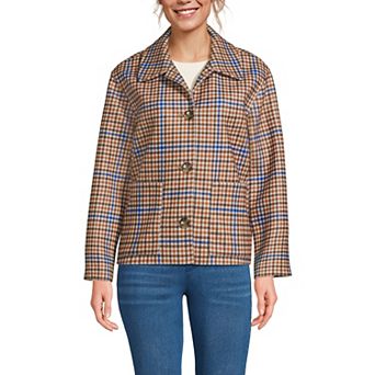 Women's Lands' End Wool Touch Shirt Jacket