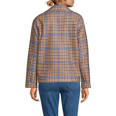 Women's Lands' End Wool Touch Shirt Jacket