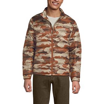 Men's Lands' End Wanderweight Packable Print Down Jacket