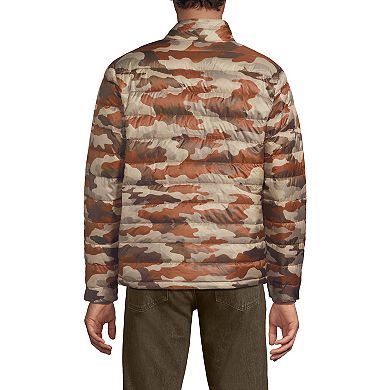 Men's Lands' End Wanderweight Packable Print Down Jacket
