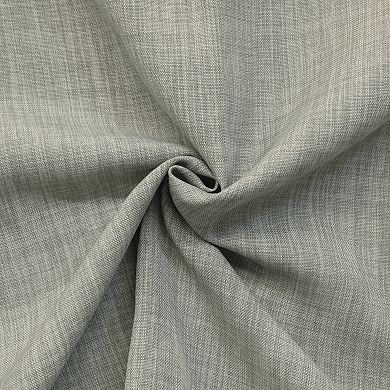 100% Polyester Johnstown Light Filtering Faux Linen Textured Dual Header Curtain Panel