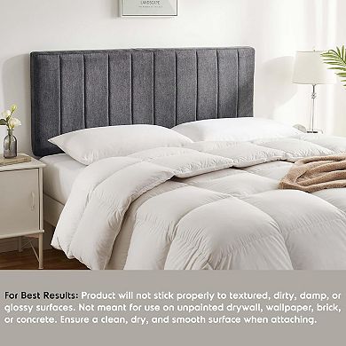 Nestl Green Tea Memory Foam Mattress with Upholstered Channel Stitched Headboard