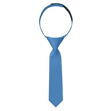 Jacob Alexander Infant & Toddler 8" Solid Pre-Tied Hook-and-Loop Necktie