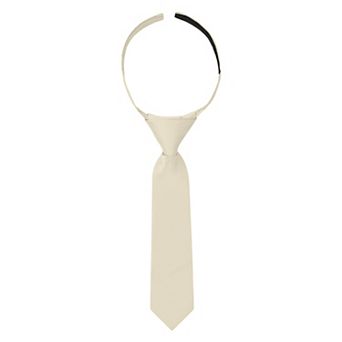Jacob Alexander Infant & Toddler 8" Solid Pre-Tied Hook-and-Loop Necktie