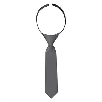 Jacob Alexander Infant & Toddler 8" Solid Pre-Tied Hook-and-Loop Necktie