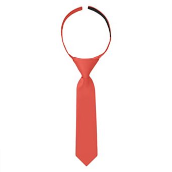 Jacob Alexander Infant & Toddler 8" Solid Pre-Tied Hook-and-Loop Necktie