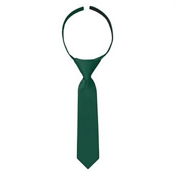 Jacob Alexander Infant & Toddler 8" Solid Pre-Tied Hook-and-Loop Necktie
