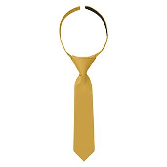 Jacob Alexander Infant & Toddler 8" Solid Pre-Tied Hook-and-Loop Necktie
