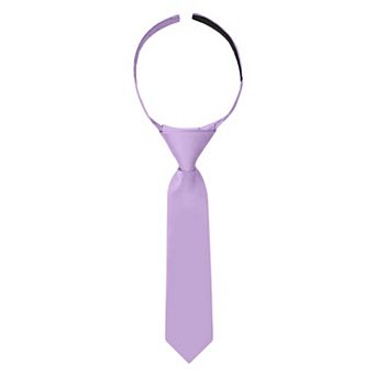 Jacob Alexander Infant & Toddler 8" Solid Pre-Tied Hook-and-Loop Necktie