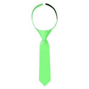 Jacob Alexander Infant & Toddler 8" Solid Pre-Tied Hook-and-Loop Necktie