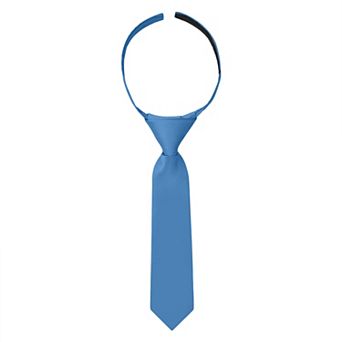 Jacob Alexander Infant & Toddler 8" Solid Pre-Tied Hook-and-Loop Necktie