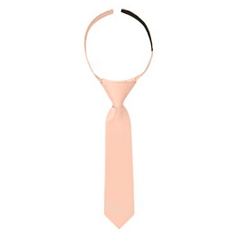Jacob Alexander Infant & Toddler 8" Solid Pre-Tied Hook-and-Loop Necktie