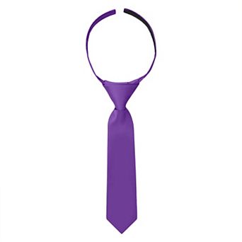 Jacob Alexander Infant & Toddler 8" Solid Pre-Tied Hook-and-Loop Necktie